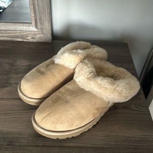 Ugh tan slippers size 9 slightly used